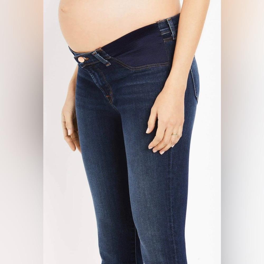 J Brand Under Belly Mama J Super Skinny Maternity Jeans, Dark Wash, Size 25
